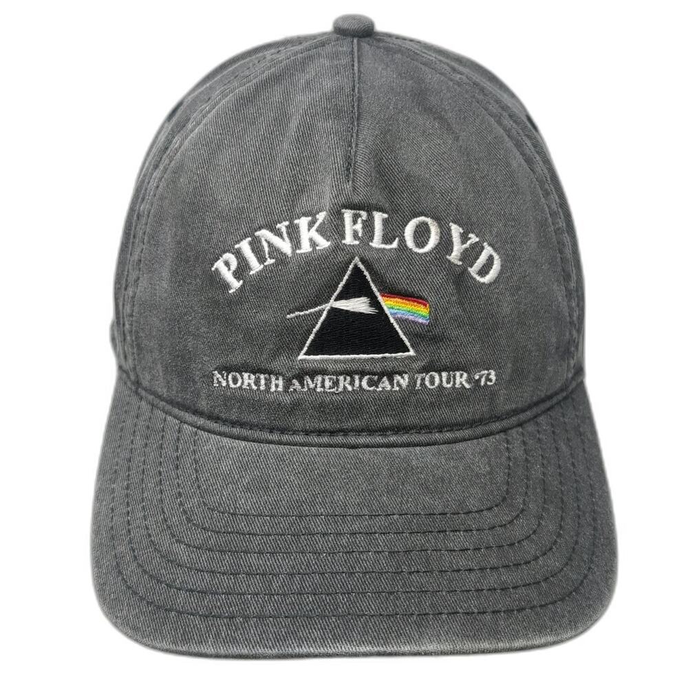 Pink Floyd 5 Panel Gray Hat One Size North American Tour 73 Prism Snapback
